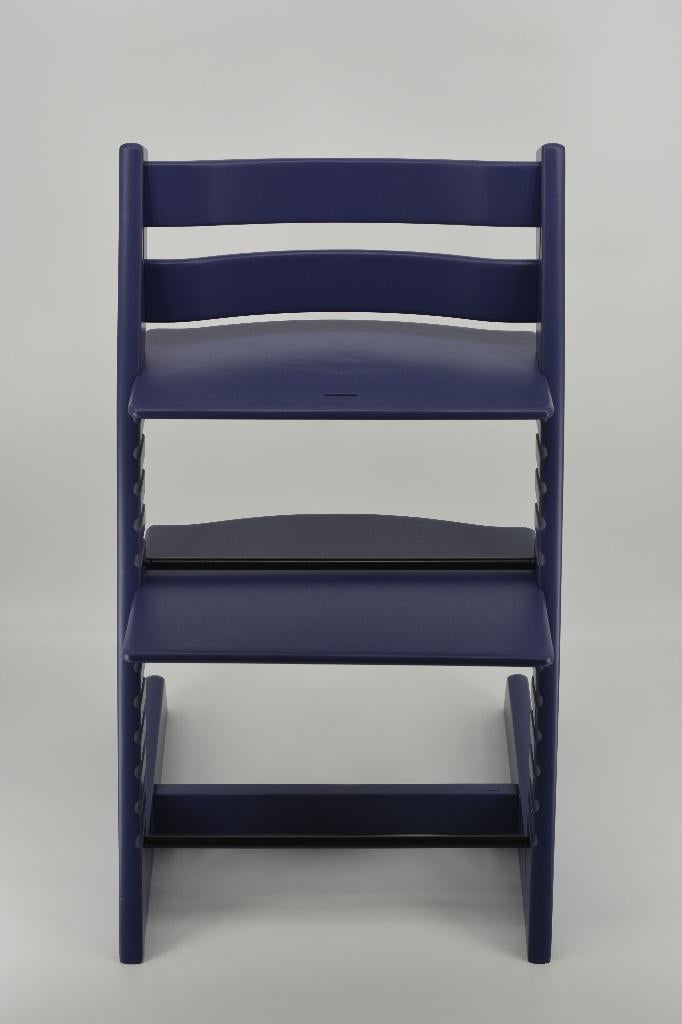 Stokke Tripp Trapp Dark Blue – Refurbished model trip trapp, Verzenden, Zo goed als nieuw, Meegroeistoel, Gordel(s)