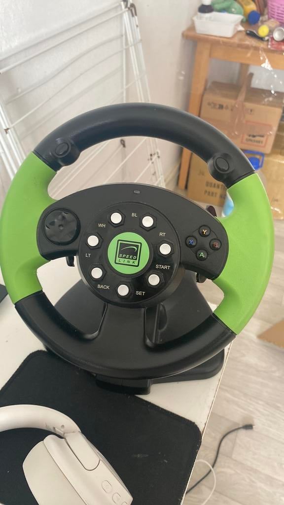 Speed link Steering Wheel, Ophalen of Verzenden, Zo goed als nieuw, Stuurtje of Sportattribuut