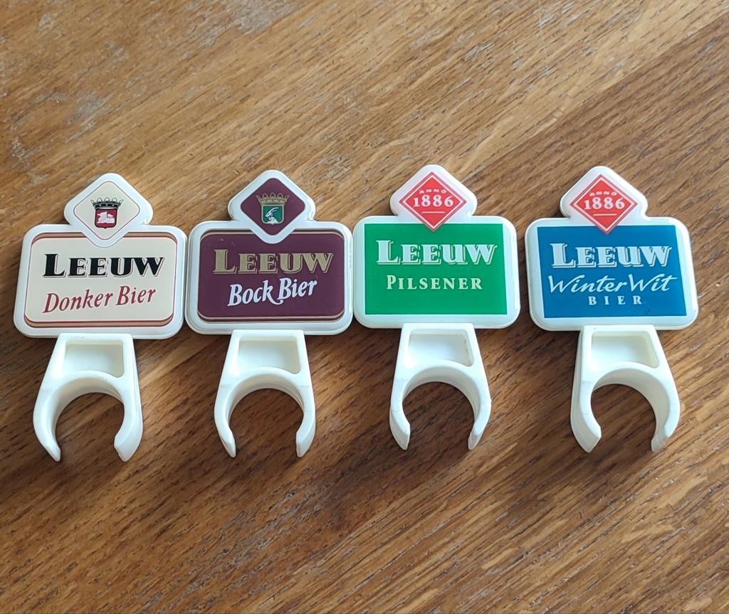 Leeuw bier tap ruiters donker bier , bock bier ,winter wit, Ophalen of Verzenden, Zo goed als nieuw, Leeuw