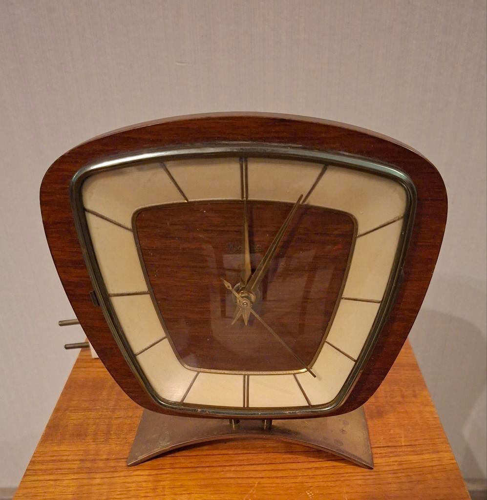 Vintage jaren 50 60 Wamda elektrische klok, Ophalen of Verzenden