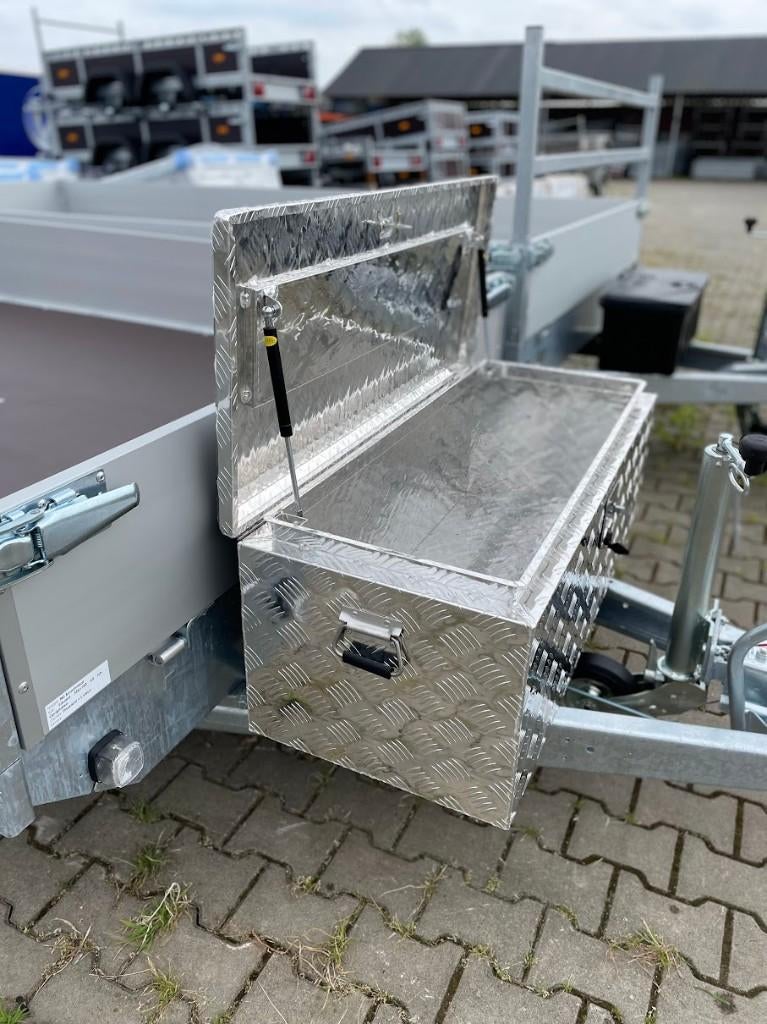 Disselkist aluminium, dik traanplaat + gasveren + 2 sleutels, Van welpen bv, Ophalen of Verzenden, 7676tc, Webshop@vanwelpen.nl