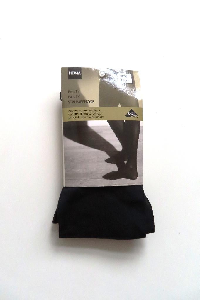 Panty Black Hema mt 36-38 *Nieuw* (4759), Maat 36/38 (S), Zwart, Nieuw, Ophalen of Verzenden