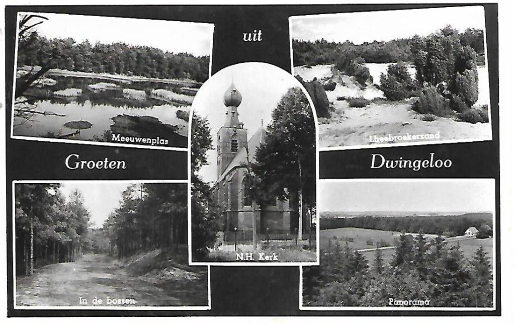 Dwingeloo- -5-luik., Verzenden, 1940 tot 1960, Gelopen, Drenthe