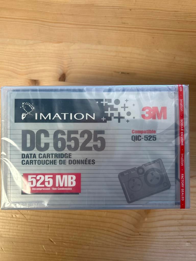 4 stuks Imation DC 6525 QIC-525 datatapes - 525 MB - Nieuw, Intern, HDD, Nieuw, Ophalen of Verzenden