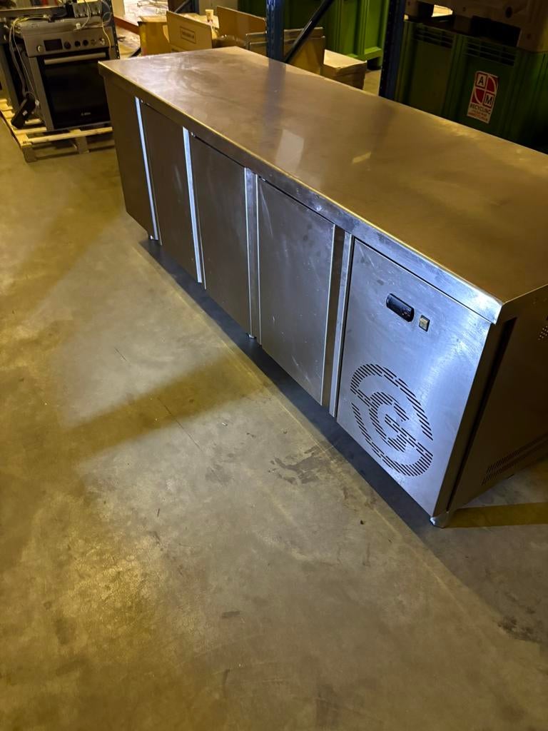 HWG koelwerkbank 4 deurs, Ophalen of Verzenden, Gebruikt, Koelen en Vriezen