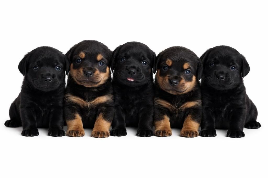 Uniek nestje Rottweiler X Goldenretriever uit geteste ouders, Parvo, Nederland, 8 tot 15 weken, Groot