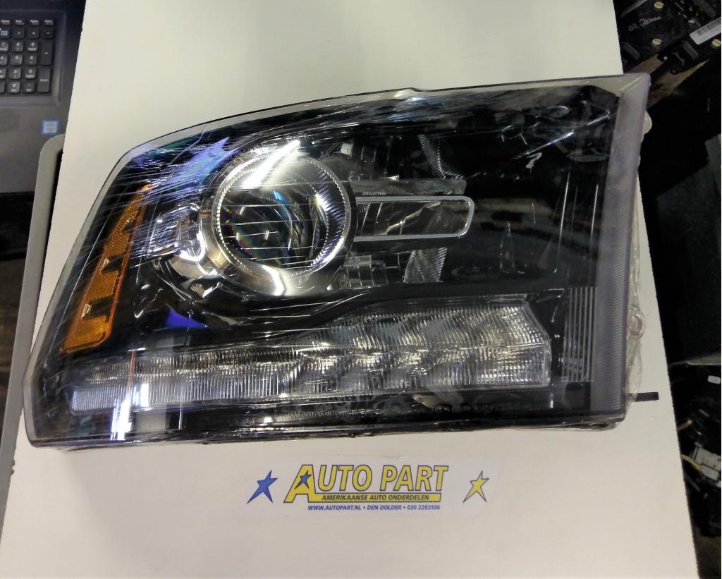 Dodge Ram 1500 Sport bi-focus zwart koplamp 2013-2018, Auto-onderdelen, Amerikaanse onderdelen, Nieuw, Tycsales@tyc.com.tw, Ophalen of Verzenden