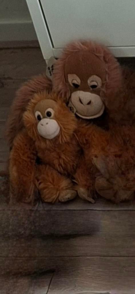 Orang-oetans knuffels knuffel wnf wwf, Ophalen of Verzenden, Zo goed als nieuw, Overige typen