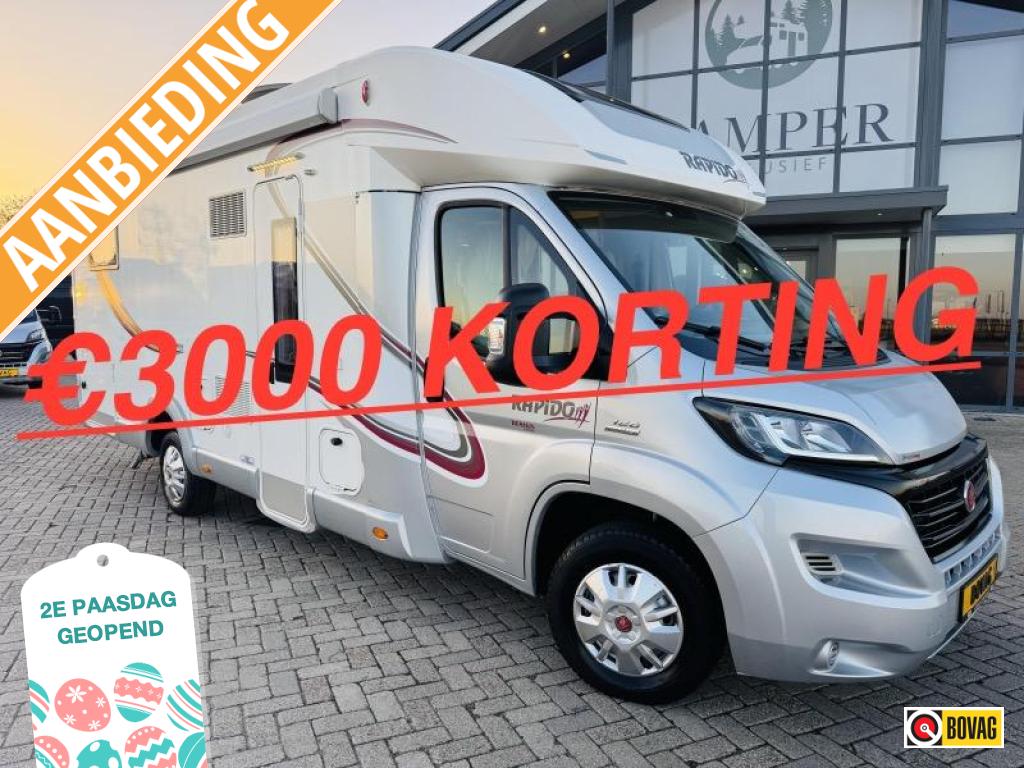 Rapido 7066DF Automaat ALDE PAASSHOW 3000 KORTING, Caravans en Kamperen, Campers, Automaat, Standaard zit, Vloeistofverwarming