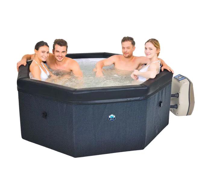 Avenli aegean / Netspa Octopus 6 persoons opbouw jacuzzi Spa, Tuin en Terras, Bubbelbaden en Hottubs, Zo goed als nieuw, Afdekzeil