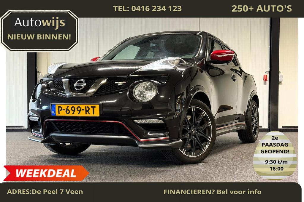 Nissan Juke 1.6 DIG-T Nismo RS|SCHAALSTOELEN|360CAM|218PK|CL, Voorwielaandrijving, Euro 5, 1618 cc, Gebruikt
