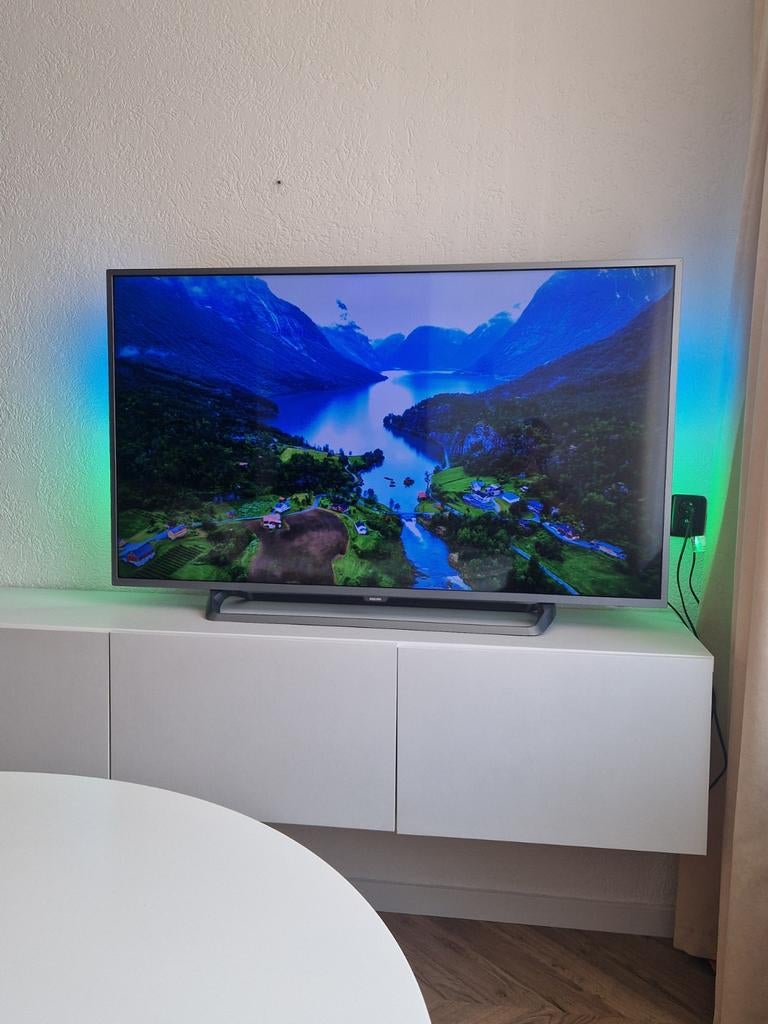 PHILIPS AMBILIFGHT ANDROID SMART TV 55 INCH 4K UHD WIFI APPS, Ophalen of Verzenden, 100 cm of meer, 50 Hz, Philips