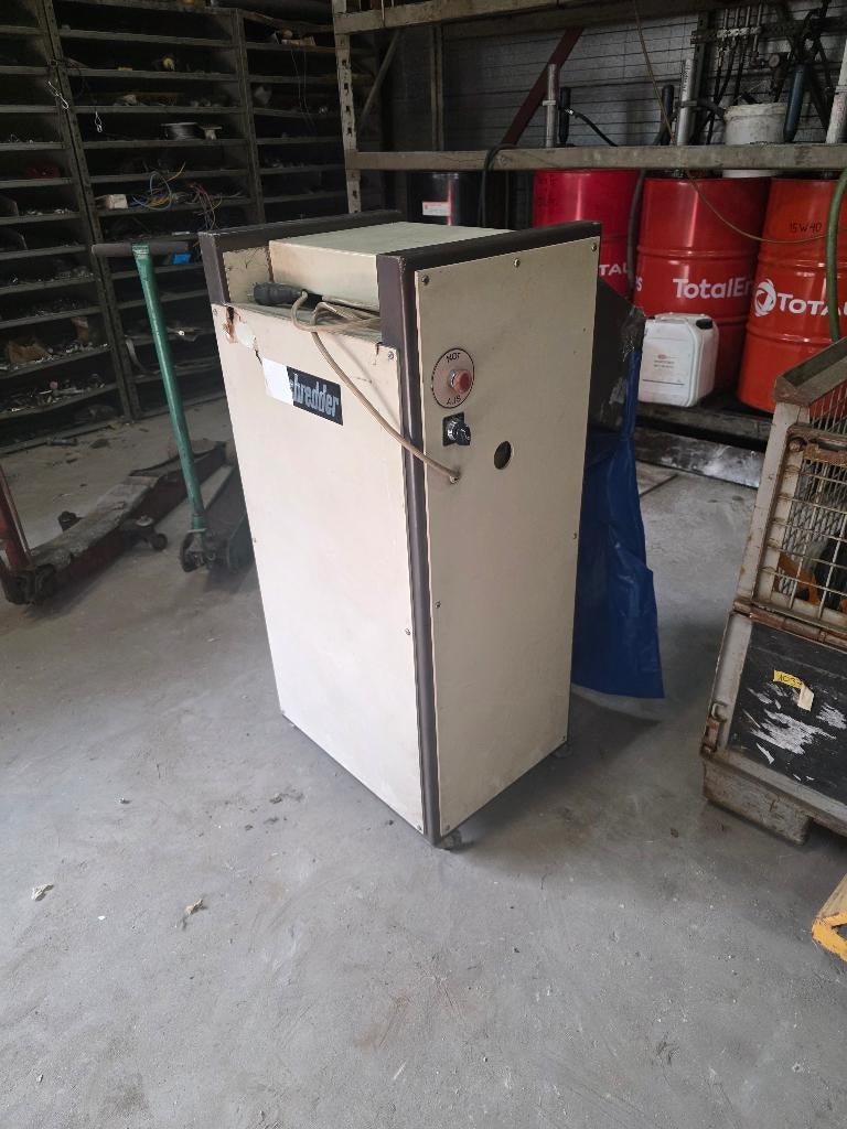 papier shredder, Ophalen, Gebruikt