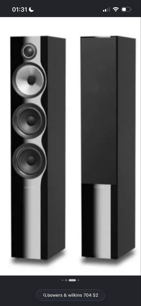 Bowers & Wilkins 704 S2 luidsprekers / Nad C368 / Nad C268, Gebruikt, Ophalen of Verzenden, Bowers & Wilkins (B&W), 120 watt of meer