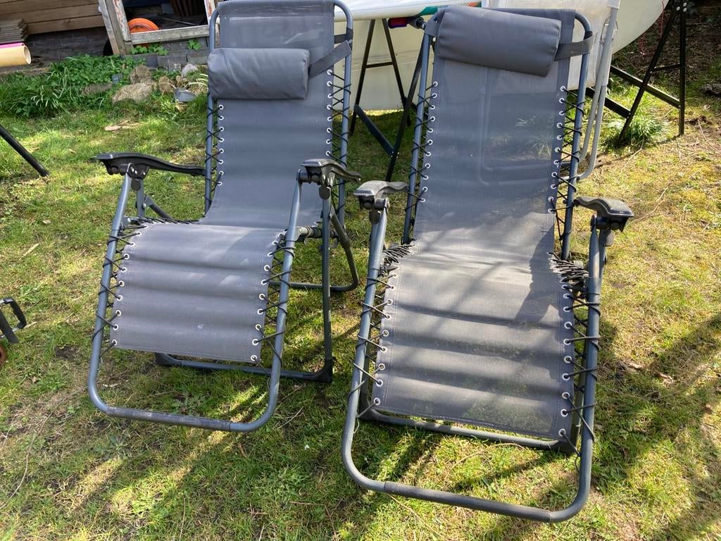 2x strand / ligstoel, Ophalen, Gebruikt, Campingstoel