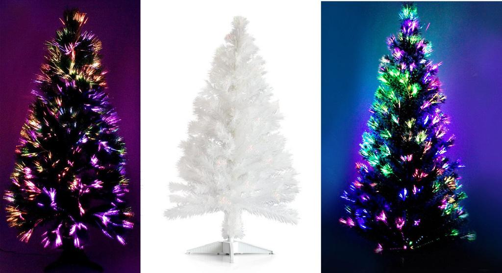 Witte Glasvezel-LED-Kerstboom. Multicolor. Nieuwste Techniek, Ophalen of Verzenden, Nieuw