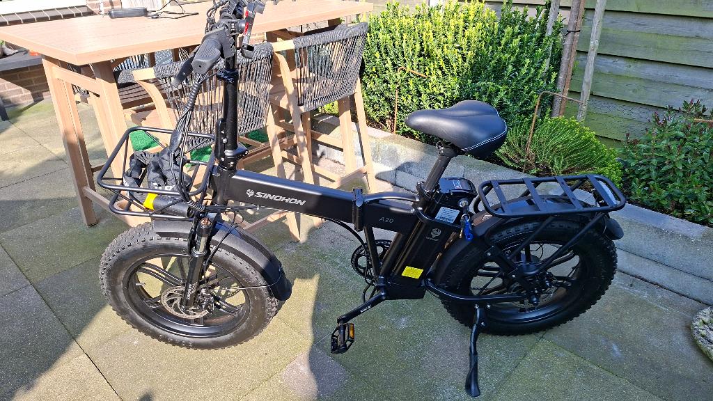 Elektrische vouwfiets, Fietsen en Brommers, Fietsen | Vouwfietsen, 20 inch of meer, Heren, Zo goed als nieuw, Totaal opvouwbaar