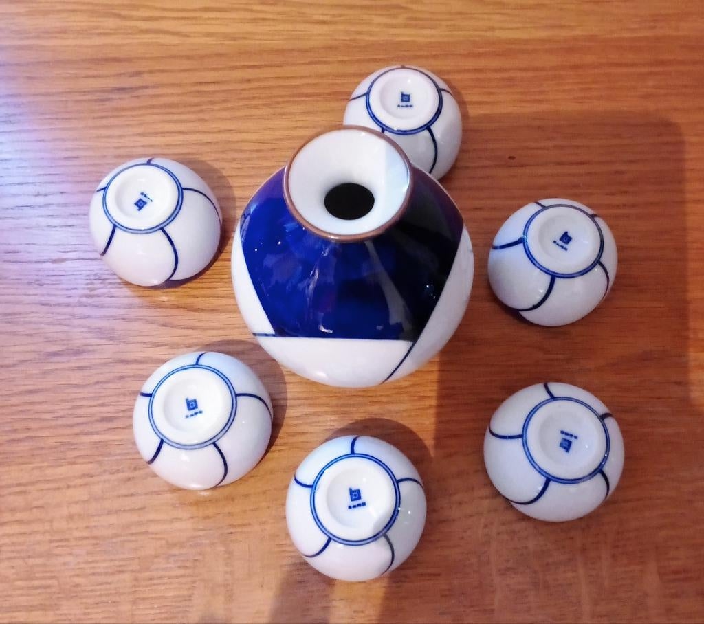 Japans sake set 7 delig, Ophalen of Verzenden