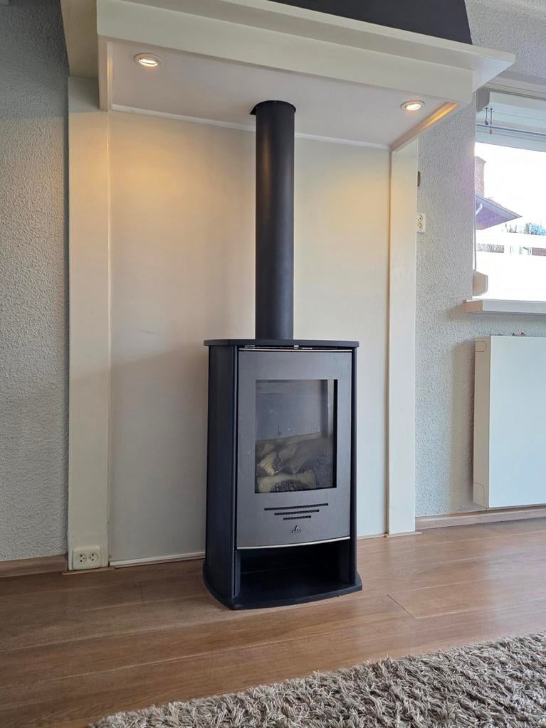 Gaskachel Barbas incl pijp, Ophalen, Gebruikt, Gas, Vrijstaand