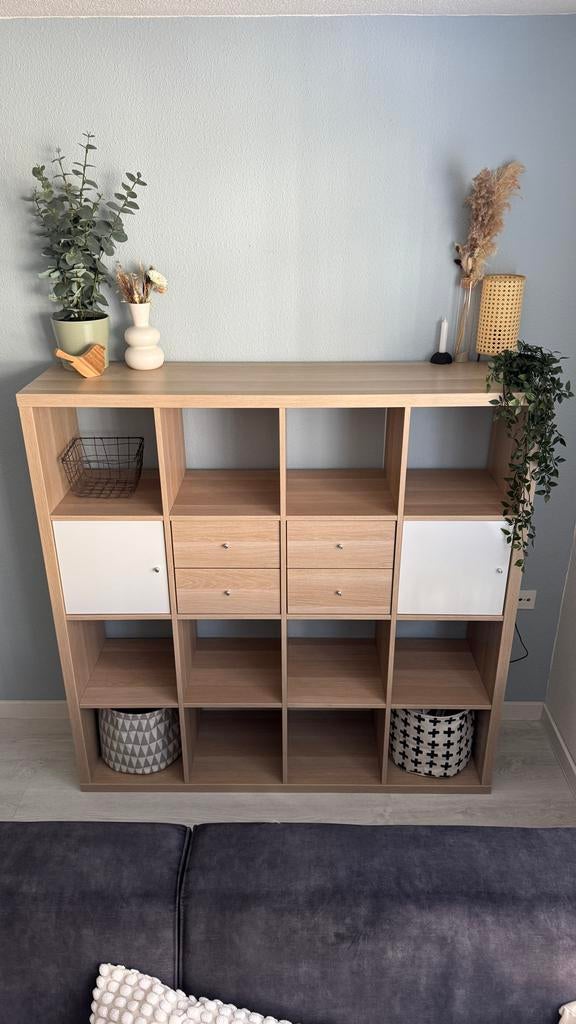IKEA KALLAX kast met deurtjes en lades, Ophalen, Gebruikt