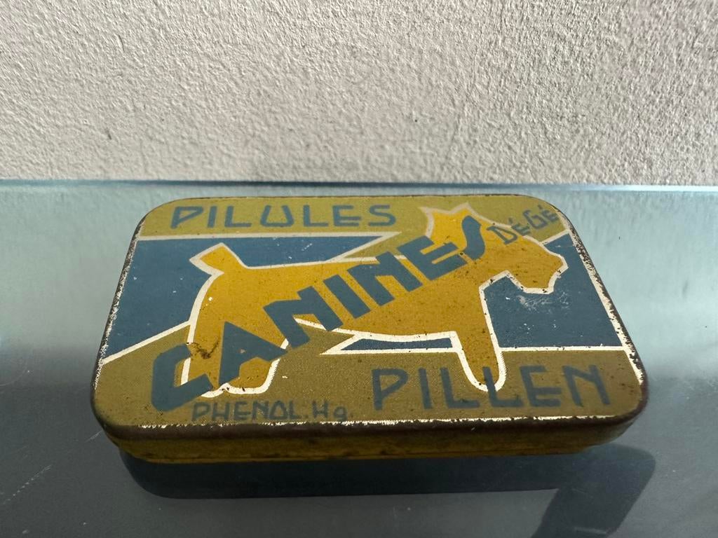 Pilules Oud aspirine pillen blikje 6/4 cm, Verzamelen, Blikken, Ophalen of Verzenden, Gebruikt, Overige
