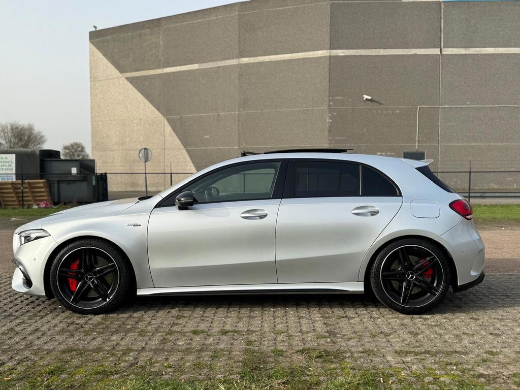 Mercedes-Benz A-klasse AMG 45 S 4MATIC+ / PANORAMA, Auto's, Automaat, Gebruikt, 4 cilinders, Vierwielaandrijving