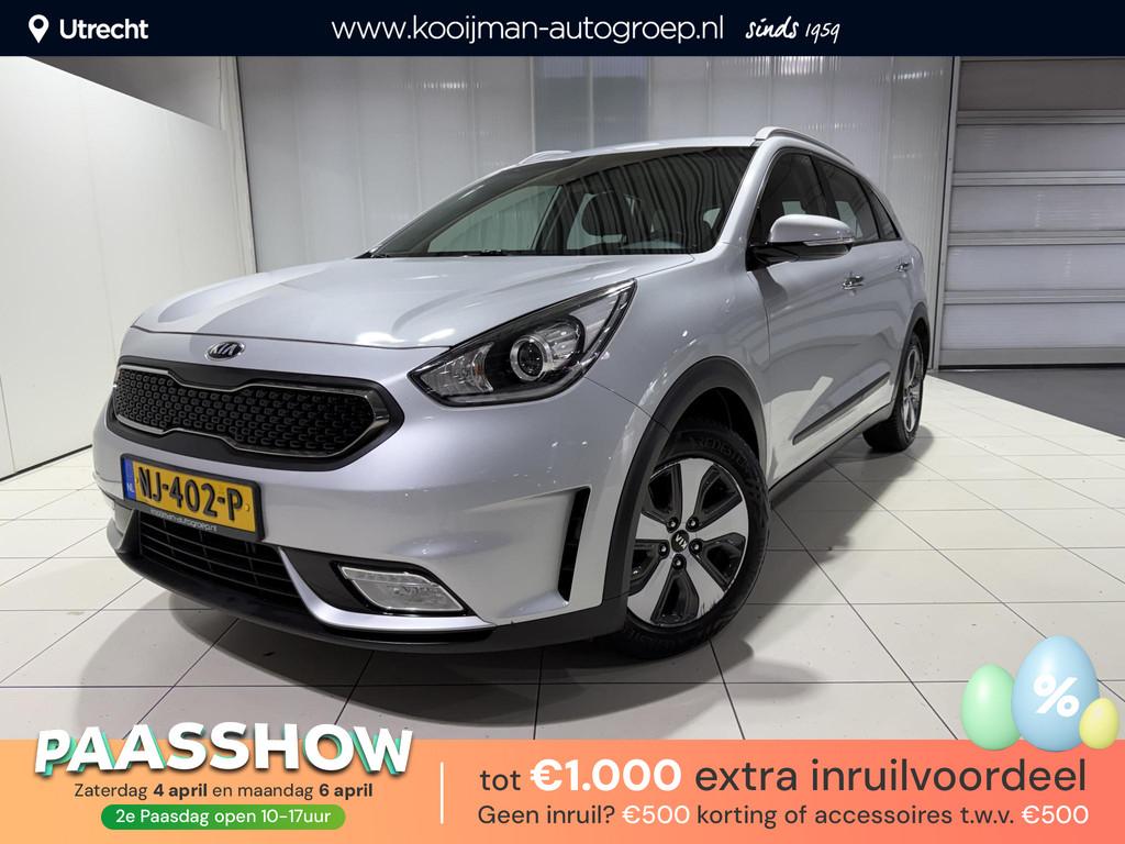 Kia Niro 1.6 GDi Hybrid First Edition Navigatie, Apple Carpl, Gebruikt, Euro 6, 2 kWh, Leder en Stof