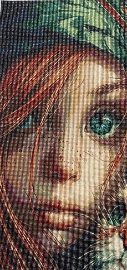 Schilderij meisje met rood haar 45 x 95 cm, Nieuw, Ophalen of Verzenden, Amersfoort, Heavenlysoap1975@hotmail.com