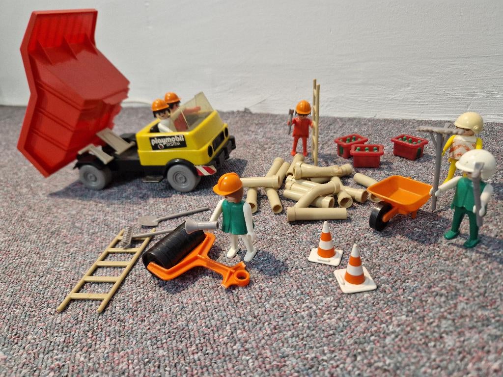 Playmobil wegenbouw set, Kinderen en Baby's, Speelgoed | Playmobil, Ophalen of Verzenden, Gebruikt, Complete set