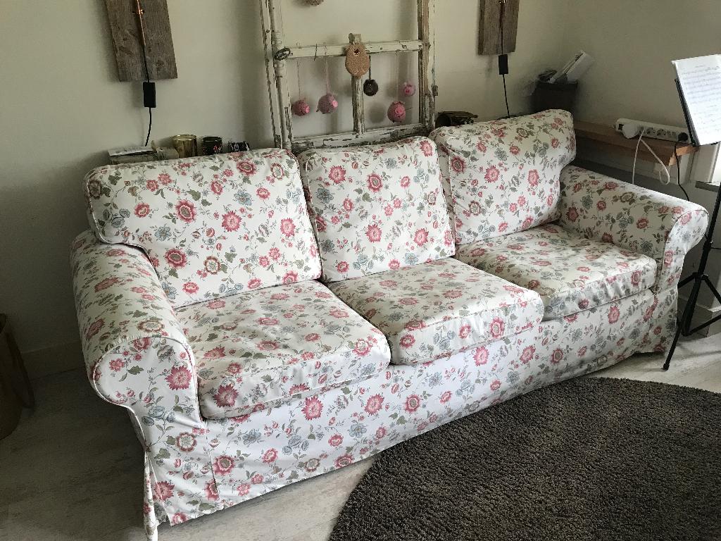 Ikea Ektorp 3 zits, Gebruikt, Driepersoons, 75 tot 100 cm, Ophalen of Verzenden