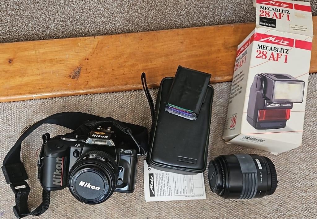 Nikon Camera F-401s met accessoires, Audio, Tv en Foto, Fotocamera's Analoog, Ophalen of Verzenden, Gebruikt, Spiegelreflex, Nikon