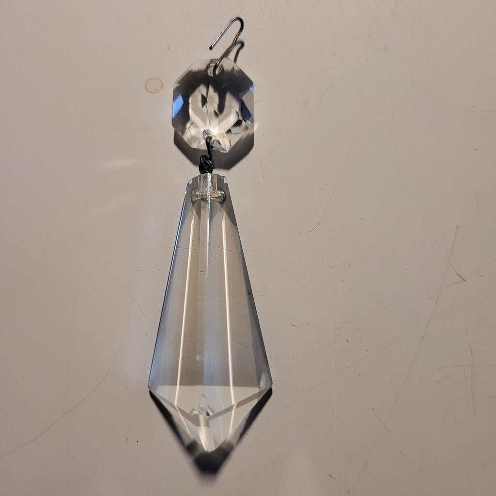 GEZOCHT: kristallen pegels kroonluchter, Ophalen of Verzenden, Zo goed als nieuw, Glas, Klassiek