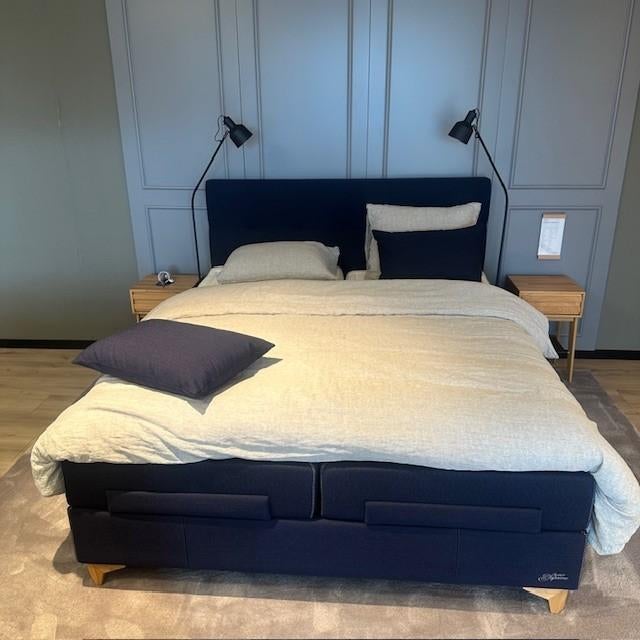 Jensen Supreme Aqtive ll Boxspring - 180x210cm, Ophalen, Verstelbaar, Blauw, 210 cm