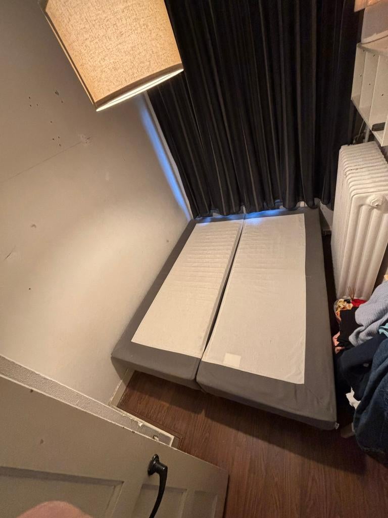 Ikea Boxspring Espevär 160X200 (2x80), Ophalen, Gebruikt, Tweepersoons, 200 cm