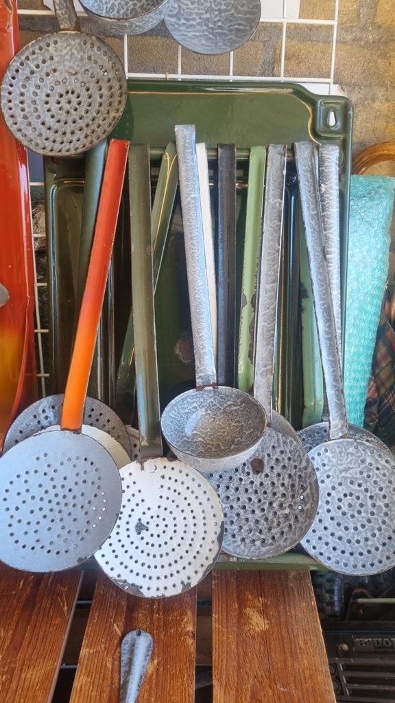 Diverse emaille lepels - €6 per stuk, Ophalen of Verzenden