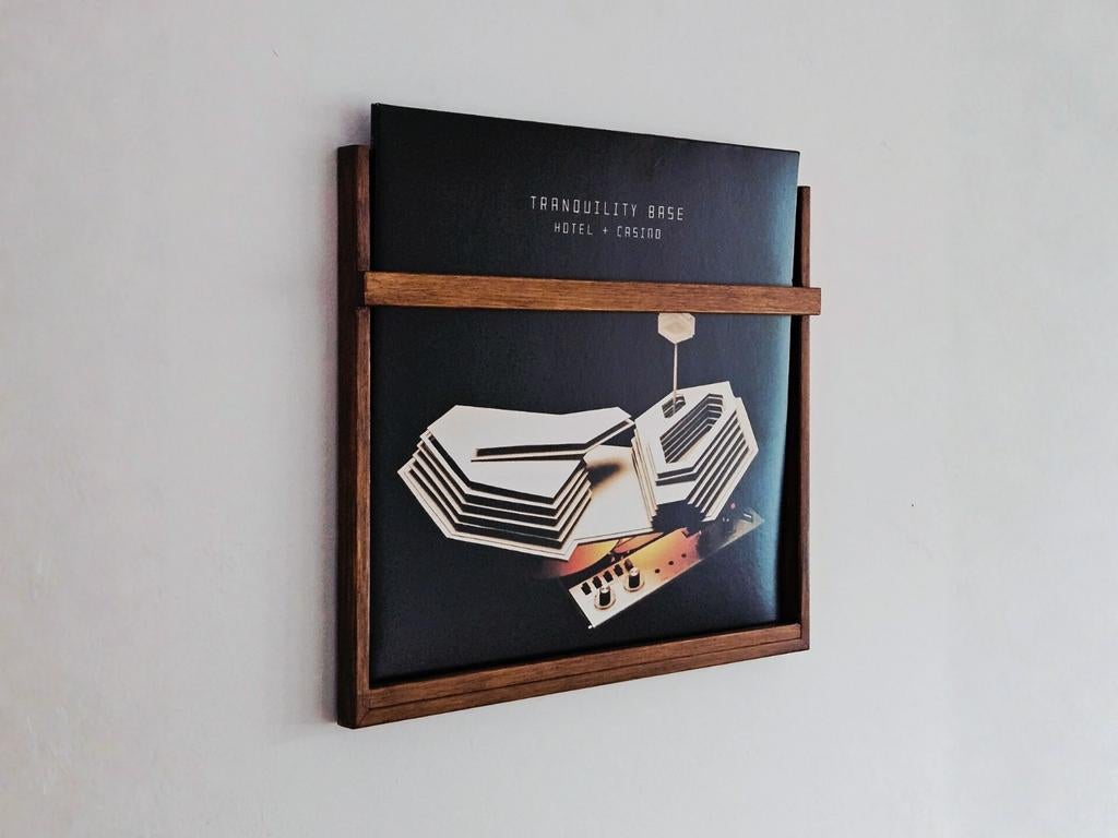 LP houder – Vinyl wandlijst massief hardhout - muurlijst, Ophalen of Verzenden, Nieuw