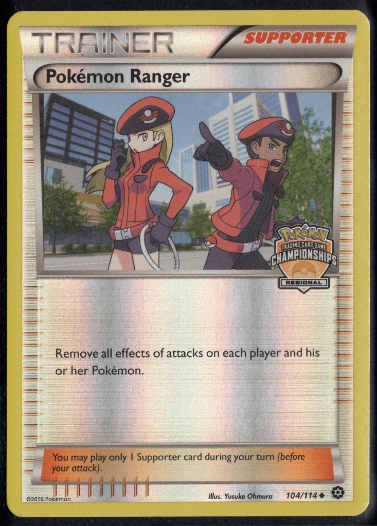 Pokemon Pokemon Ranger 104/114 Regional Championships Promo, Ophalen of Verzenden, Zo goed als nieuw, Losse kaart, Foil