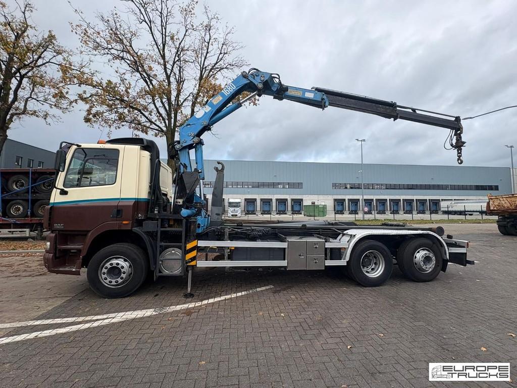 DAF CF85.340 Steel/Air - NL Truck - Euro 3 - HMF1680 Crane T, Auto's, Vrachtwagens, Overige kleuren, Bedrijf, Diesel, 2 stoelen