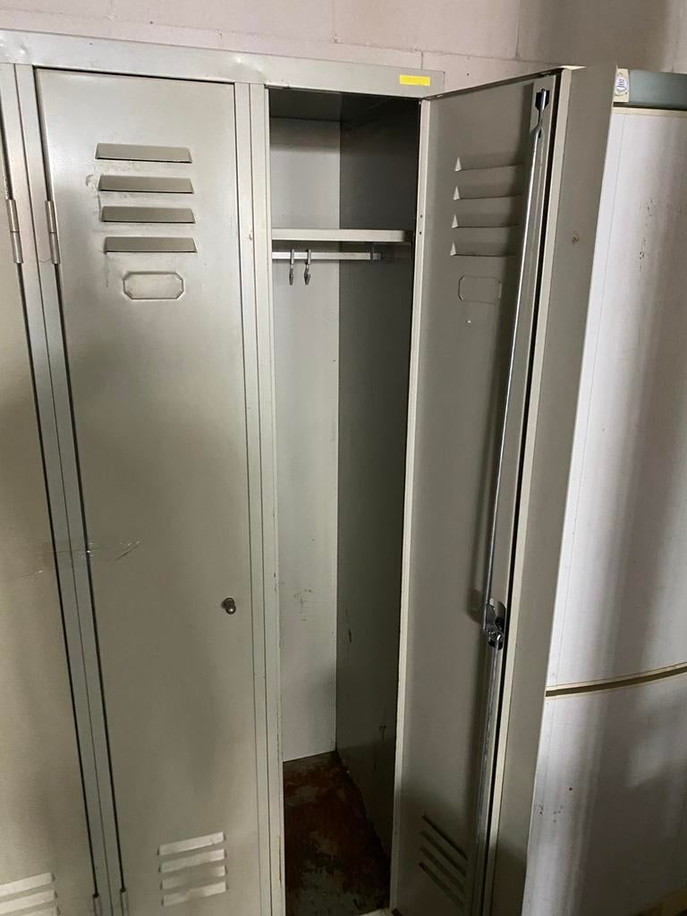 Vintage stalen lockers, Ophalen, Gebruikt