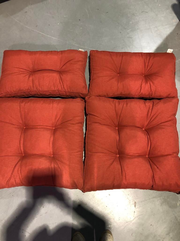 Buiten lounge kussens terracotta, Tuin en Terras, Tuinmeubel-accessoires, Ophalen of Verzenden, Zo goed als nieuw