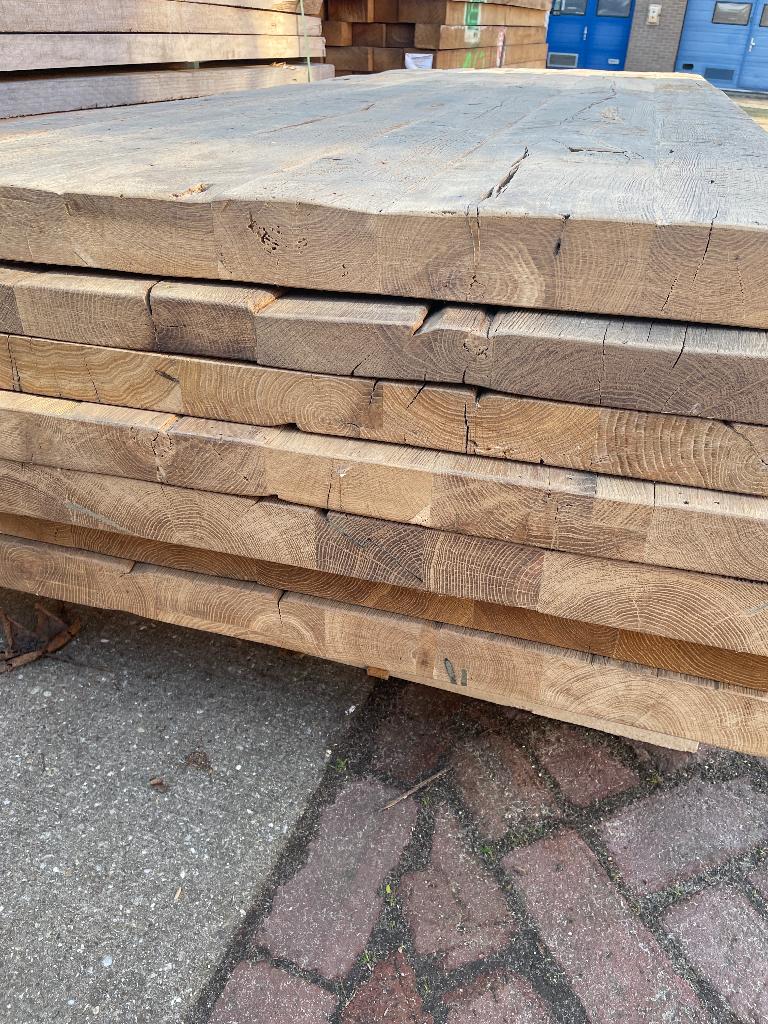 Oud eiken tafels tafelbladen groot formaat, 100 tot 150 cm, Ophalen of Verzenden, Vijf personen of meer, Rechthoekig