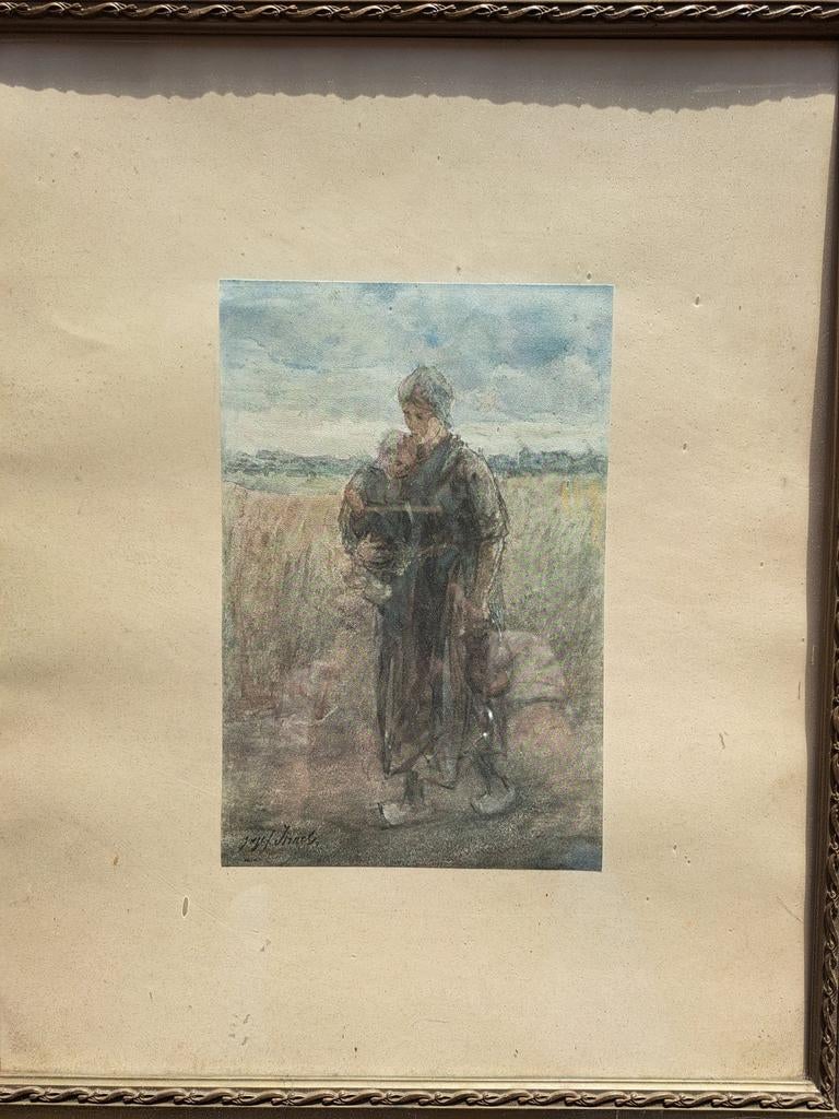 Afbeelding naar Jozef Israëls - Moeder en Kind (ingelijst), Ophalen