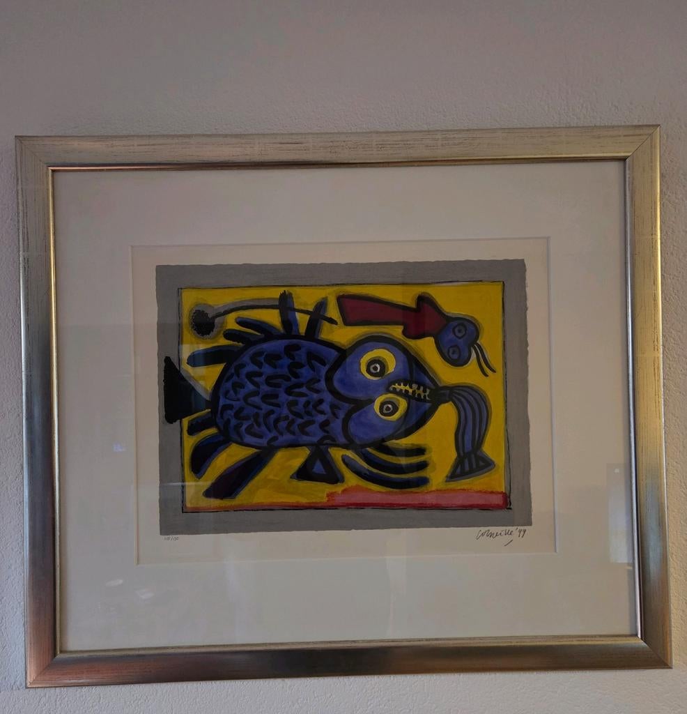 Zeefdruk Corneille, Poisson surréaliste, Ophalen