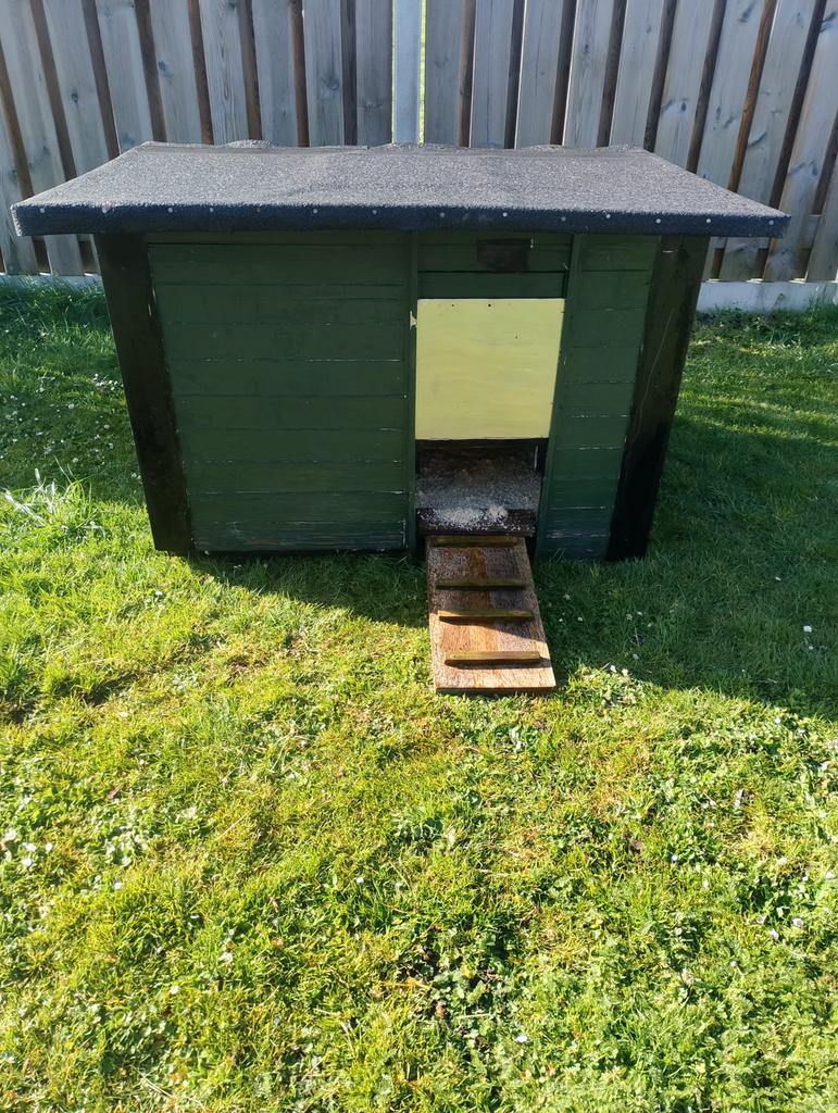 Hok voor konijnen, kippen of geiten, Ophalen