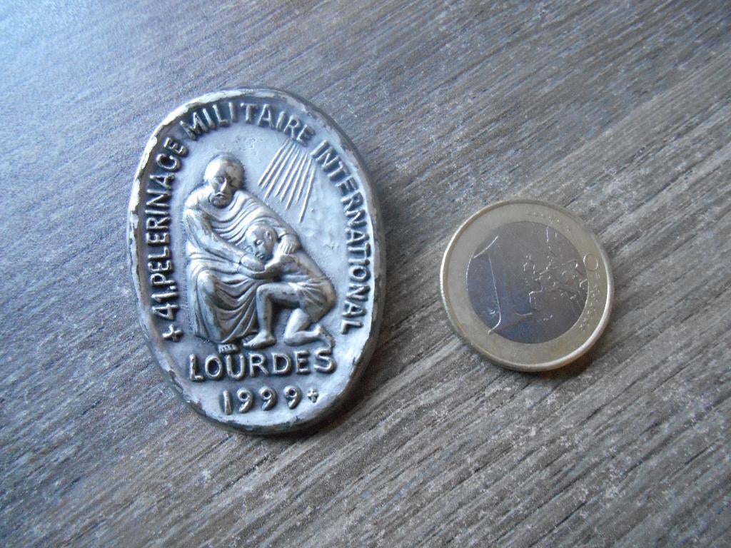 Broche 41ste internationale militaire bedevaart tocht 1999, Ophalen of Verzenden, Landmacht, Nederland, Overige typen