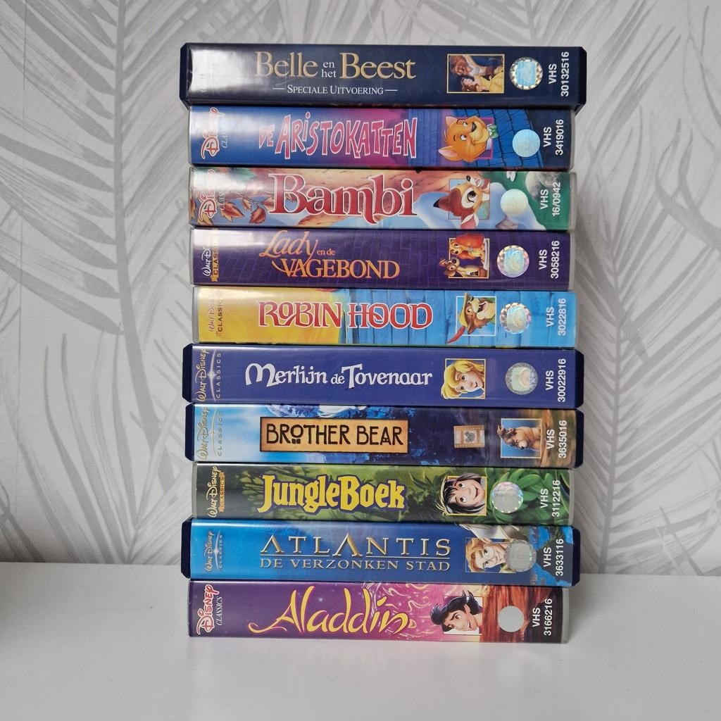 10x Disney VHS, Cd's en Dvd's, VHS | Kinderen en Jeugd, Alle leeftijden, Ophalen of Verzenden, Zo goed als nieuw