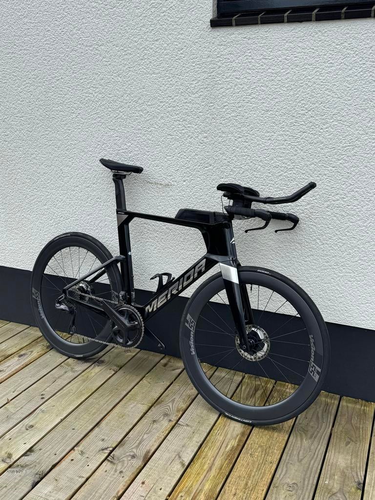 Merida Time Warp Triathlonfiets  - L, Fietsen en Brommers, Fietsen | Racefietsen, 28 inch, Carbon, Heren, Zo goed als nieuw