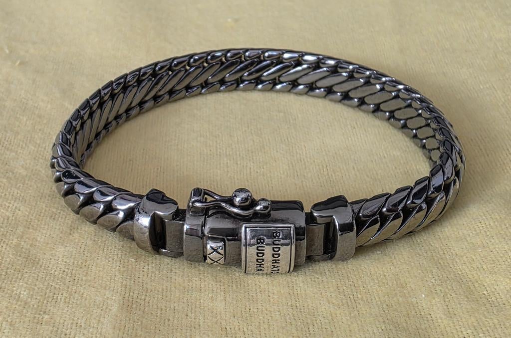 Armband BtB Ben XS Black Rhodium Shine zilver, Ophalen of Verzenden, Zo goed als nieuw, Zilver, Zilver