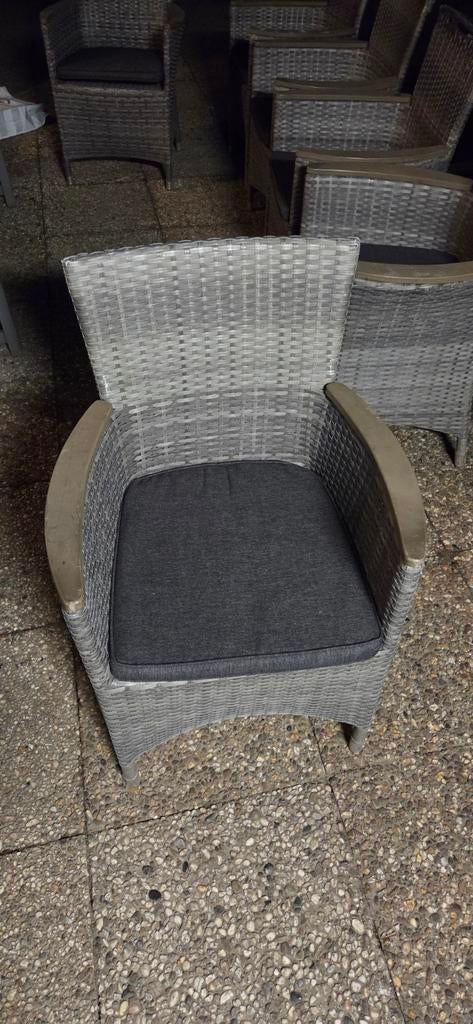 6 tuin stoelen met kussens, Tuin en Terras, Tuinstoelen, Ophalen, Gebruikt, Kunststof