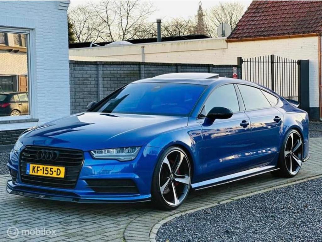 UNIEK! Audi A7 3.0 BiTDI 302KW Quattro S-tronic Sepang Blauw, Auto's, Audi, Blauw, 1900 kg, Diesel, Particulier